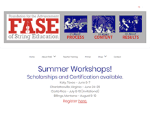 Tablet Screenshot of fase.org